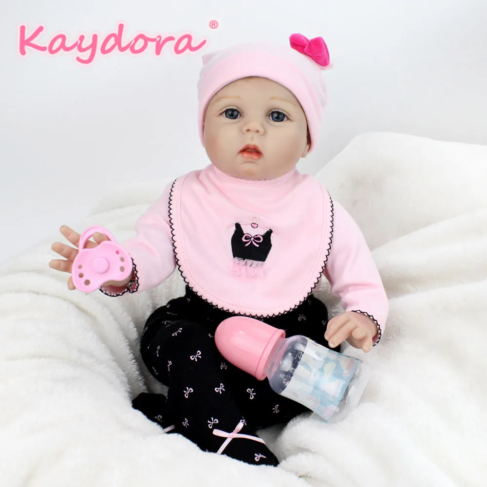 

55 см очаровательные Куклы Reborn Bebe, 22 дюйма, ручная работа, детские куклы из мохера lol, стильные куклы, горячая распродажа, рождественский подар...