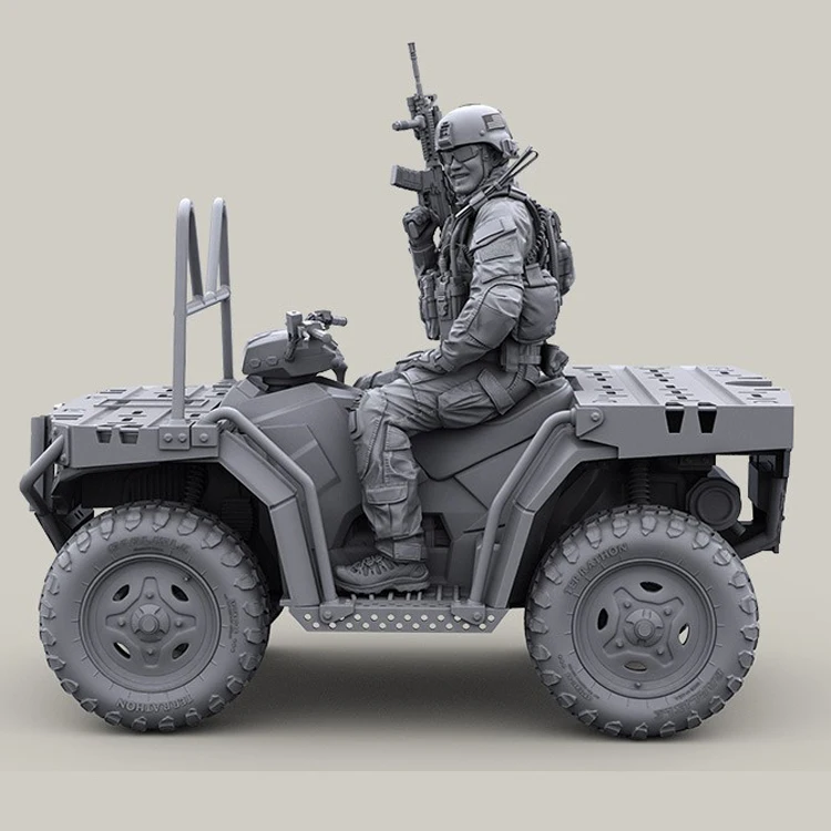 1/35 Спецназ США 2013 ATV rider размазывание не включает в себя автомобиль полимерную