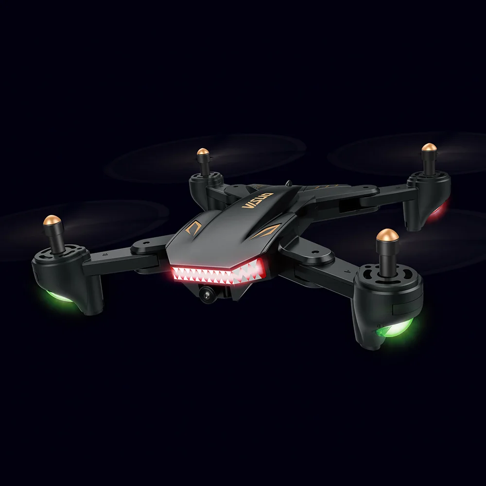 Складной селфи Дрон VISUO XS809S XS809HW с широкоугольным 0.3MP/2MP HD камерой Квадрокоптер WiFi FPV RC вертолет мини Дрон