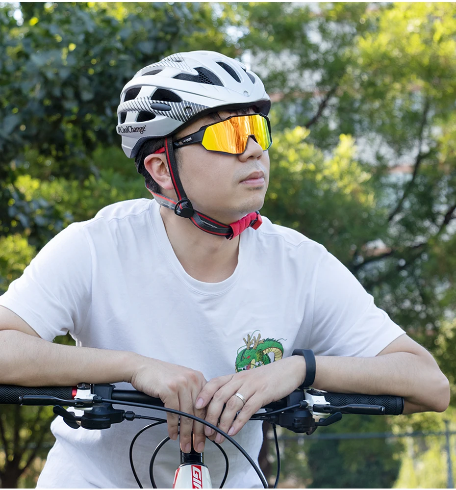 Coolсмена поляризованные велосипедные солнцезащитные очки UV400 MTB велосипедные очки для мужчин и женщин для спорта на открытом воздухе велосипед солнцезащитные очки Близорукость Рамка
