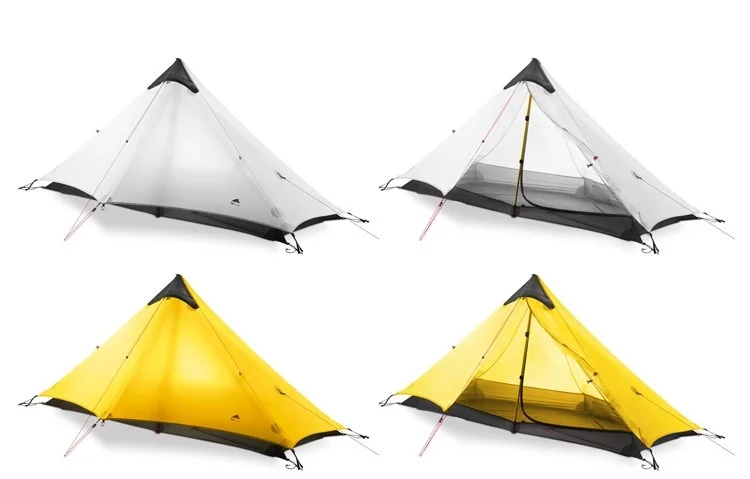 3F UL GEAR 1 человек наружная Ультралегкая палатка для кемпинга 3 сезона 1 для одного человека профессиональная 15D нейлоновая с силиконовым покрытием Бесшумная палатка