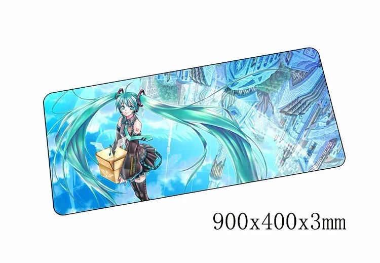 Size 900x400x3mm Лидер продаж Hatsune Miku коврик для мыши 90x40 см Коврик для мыши notbook компьютерный коврик для мыши милый игровой коврик для мыши геймерская клавиатура Коврик для мыши - Цвет: Size 900x400x3mm