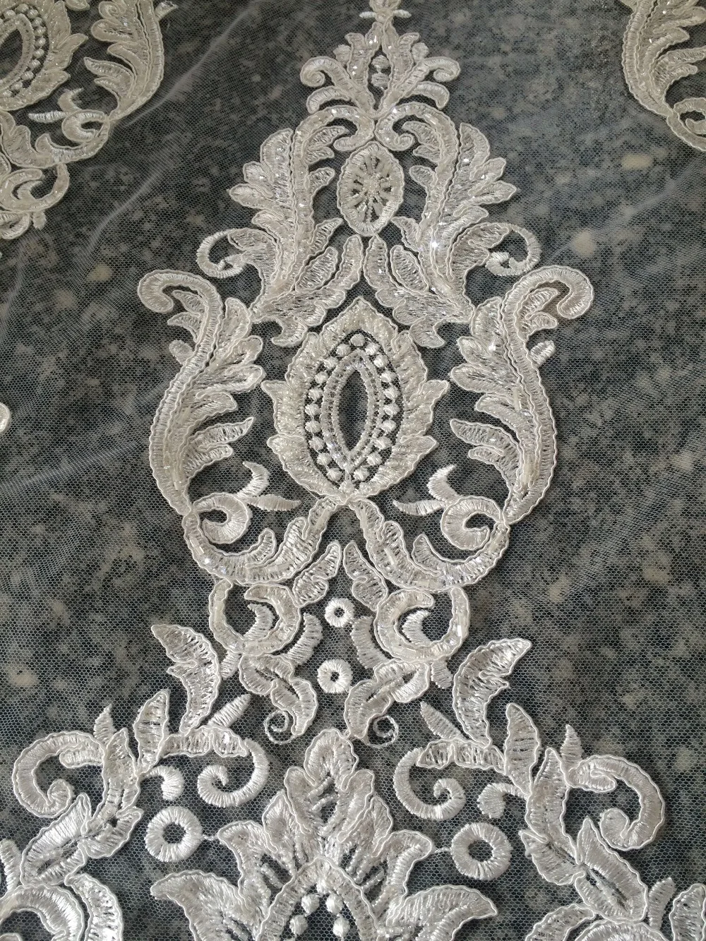 Новая Мода Сетка Чистый французский Тюль Вышивка Кружева Ткань SYJ-32125 для женщин