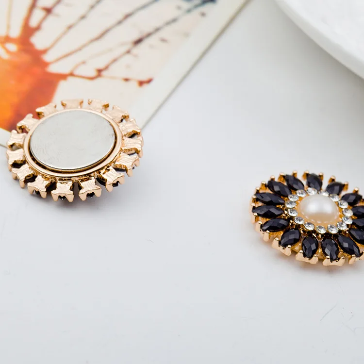 48 шт./лот смешанные цвета жемчужина цветок магнитные булавки винтажные мусульманские шарфы зажимы пин-клипсы женские модные аксессуары.