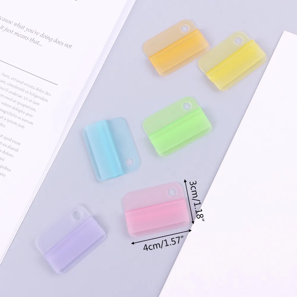 

6pcs/set Colorful Creative Decorative Writing Photo Paper Clips Office School Stationery Supplies Gift for Students Kids C26