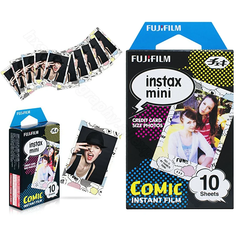 Подлинная цветная пленка Fujifilm Instax Mini для Fuji Instax Mini 9 8 7s 7c 70 90 25 50 мгновенная камера, мобильный принтер SP1 SP2 Liplay