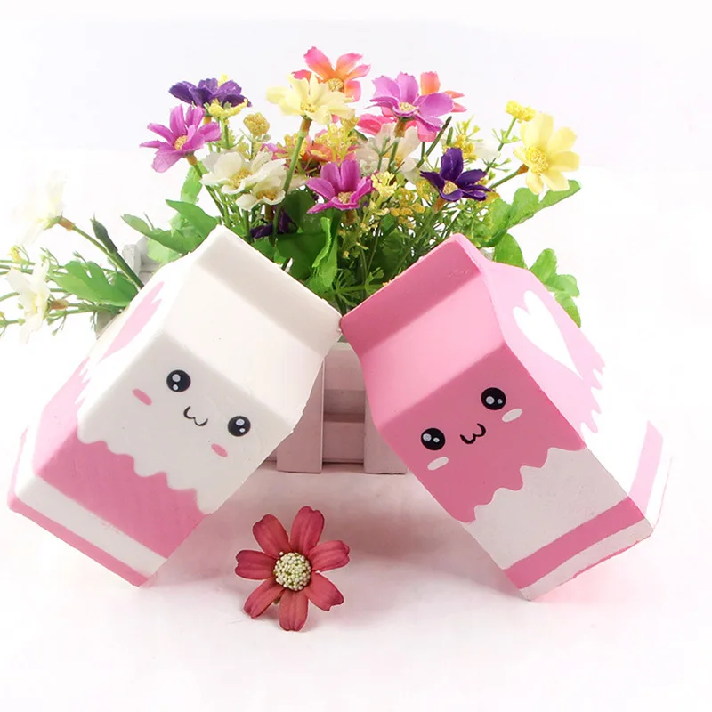 Kawaii милые мягкие мягкими талисманы молоко сумка игрушка замедлить рост для детей