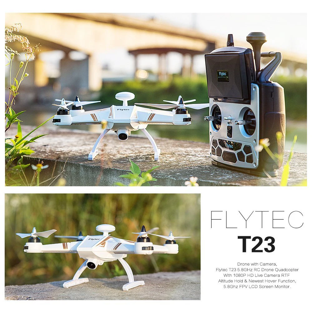 Flytec Navi T23 бесщеточный Двойной GPS 1080P HD камера Drone 5 8G FPV Follow Me фиксированная точка