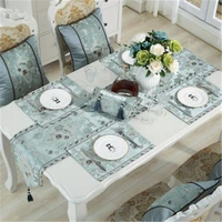 sbb european luxury classical embroidered table flag silk like table runner tablecloth embroidered table runners dinner mats