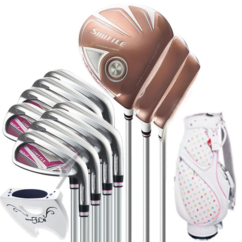 Женский гольф клуб Maruman SHUTTLE driver + fairway wood Hybrid iron putter Bag Golf полный комплект клюшек