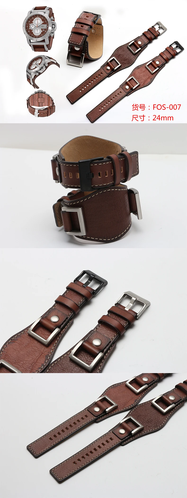 Дизайн подходит для fossil JR1401 JR1156 JR1157 24 мм роскошный ремень из натуральной кожи лоток gato ремешок для часов для мужчин стальной ремень с пряжкой
