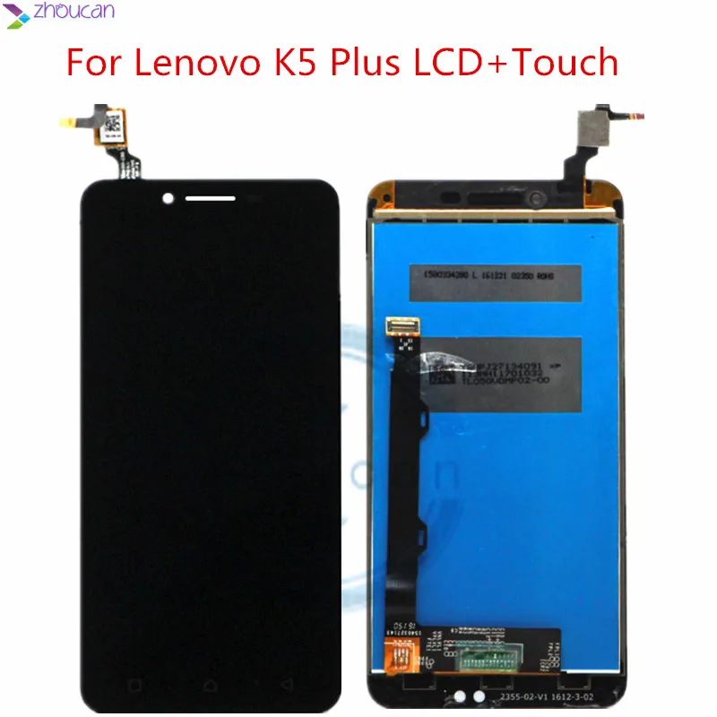 Оригинальный LCD дисплей 5.0 1920x1080 для Lenovo K5 Plus с сенсорным экраном и заменяемыми деталями A6020, A6020A40, A6020A46.