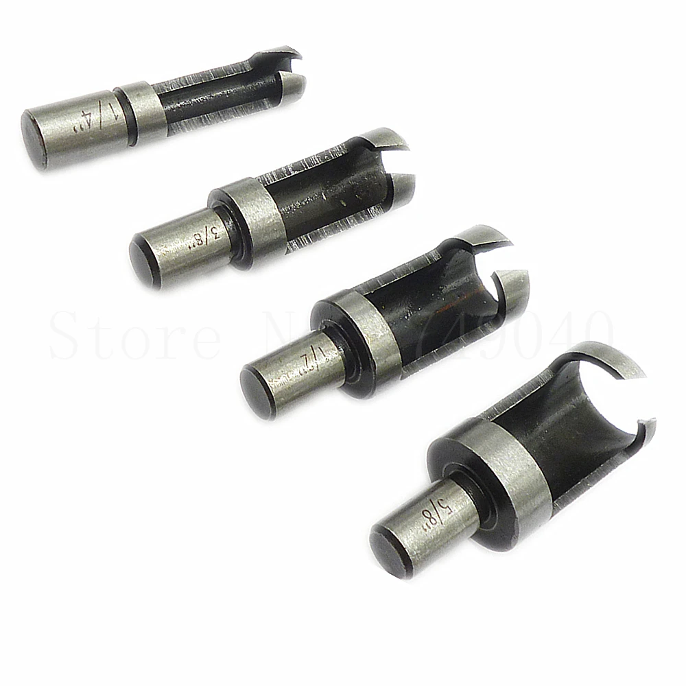 4 шт. Круглый хвостовик деревянная вилка отверстие деревообрабатывающий резак