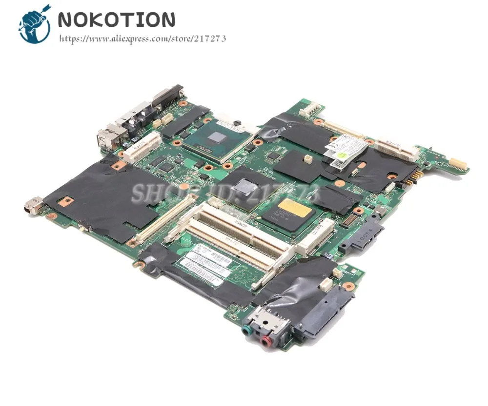 nokotion for lenovo thinkpad r400 t400 laptop motherboard 14 inch gm45 ddr3 63y1189 42w8125 60y3747 60y3751 42w7971 43y9252 free global shipping