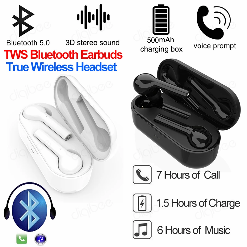 TWS Bluetooth 5 0 гарнитура с сенсорным управлением мини Спортивные Беспроводные HiFi