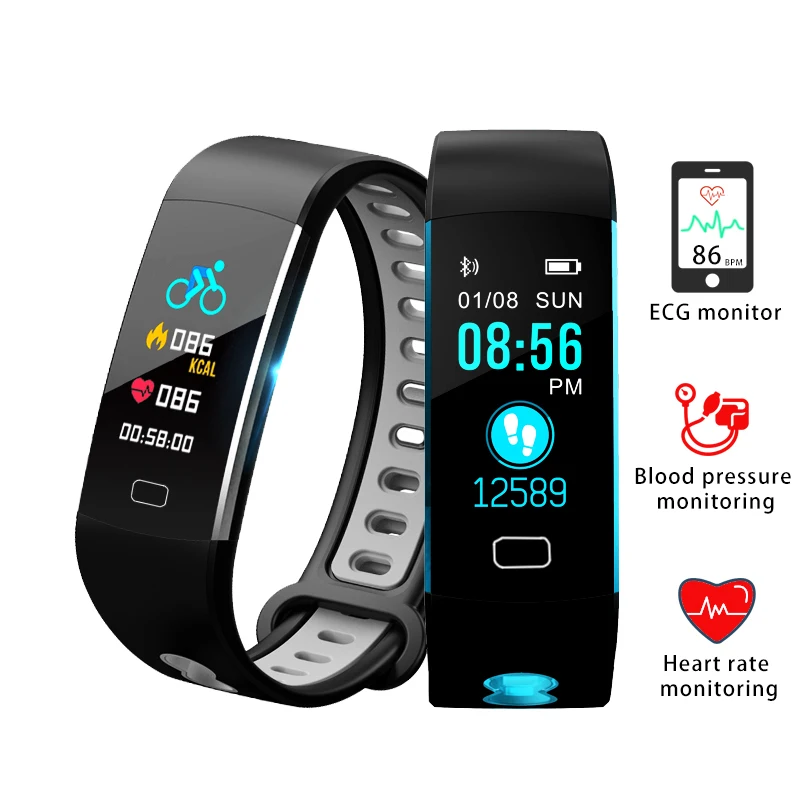 Новый Умный Браслет фитнес трекер пульсометр монитор кровяного давления умные