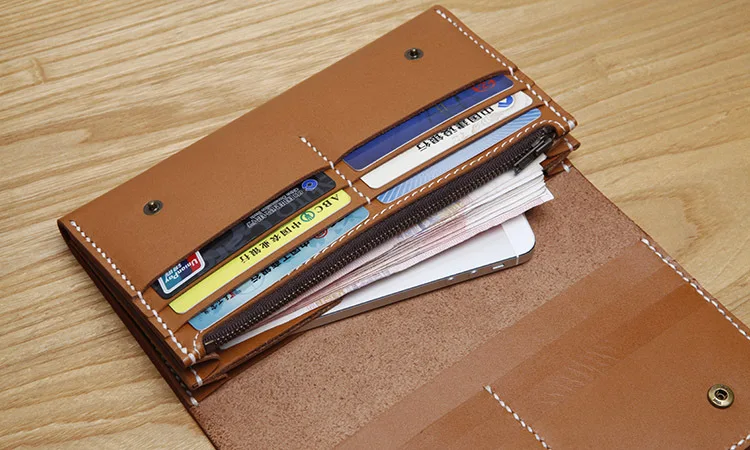 Кошельки LANSPACE мужские из натуральной кожи бумажники ручной работы от известного