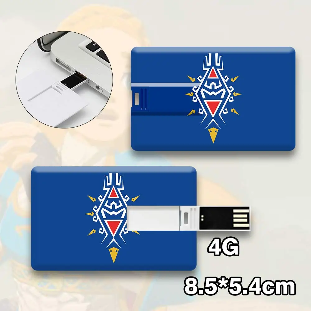 Suncomics легенда о Зельде 4 Гб флешки кредитные карты форма водонепроницаемый USB флеш