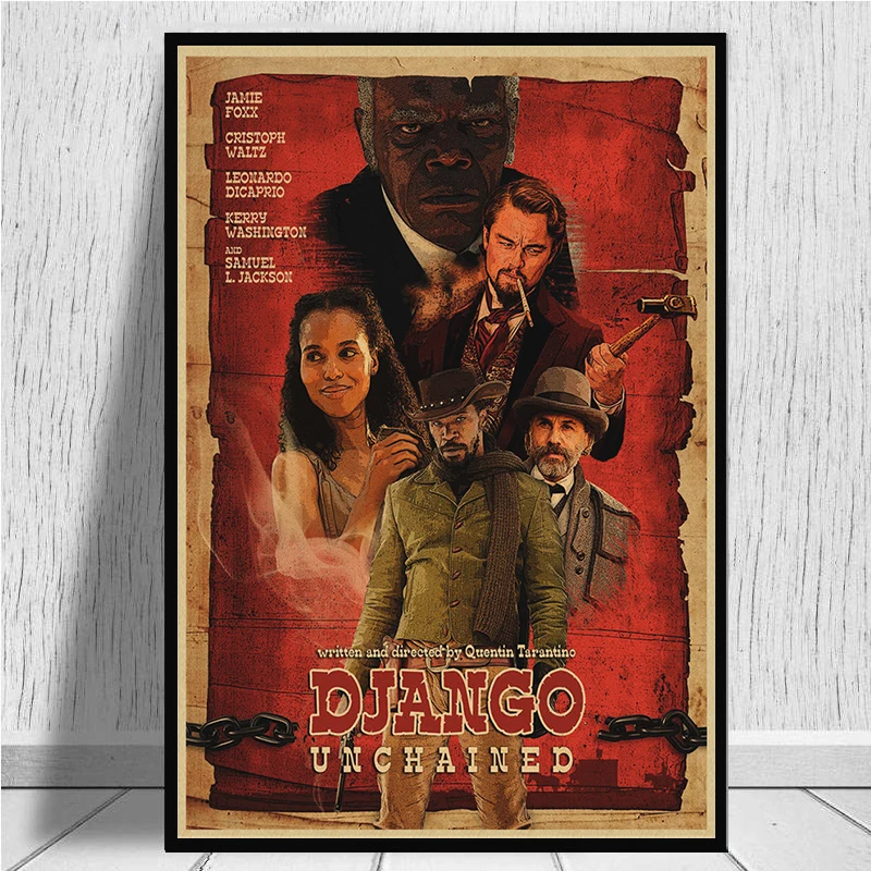 Классический фильм Django Unchained Квентин Тарантино Ретро плакат крафт-бумага кафе домашний декор стен Живопись