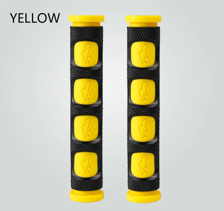 Цвет: желтый Motorcycle Accessories Universal Moto E-bike Scooter Handlebar Moto Horn Corner Handle Slip Rubber Sleeve Handle Brake Grips - Цвет: Цвет: желтый