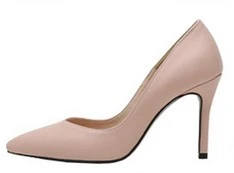 Pink 10cm JIANBUDAN/Женская Профессиональная офисная обувь на высоком каблуке; Высококачественная обувь из искусственной кожи с закрытым носком; деловые туфли-лодочки на высоком каблуке для банкета - Цвет: Pink 10cm