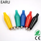 12 шт. изоляционный металлический зажим-крокодил Электрический тест 28 мм свинцовый цветной красный черный синий зеленый белый желтый автомобильный разъем