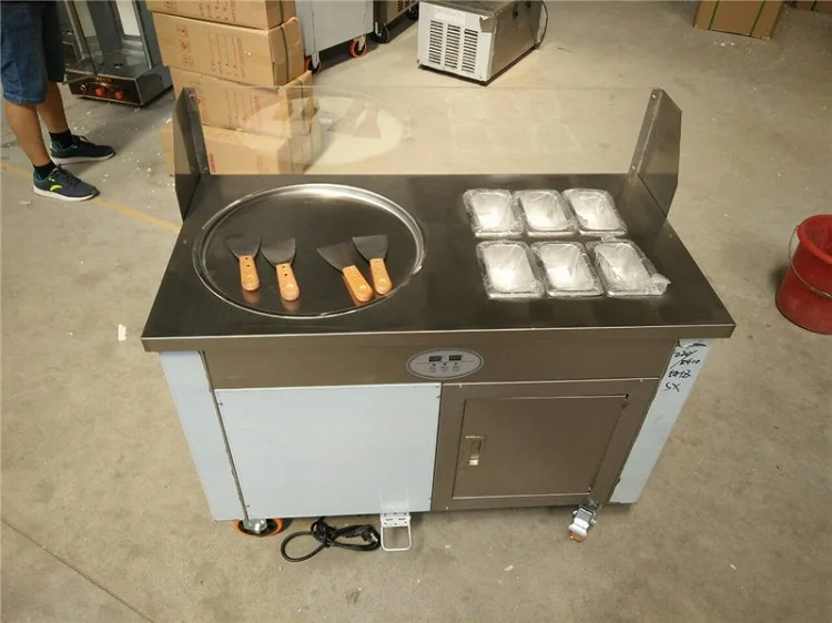 Большая машина для приготовления мороженого 45 см с импортным компрессором и 6