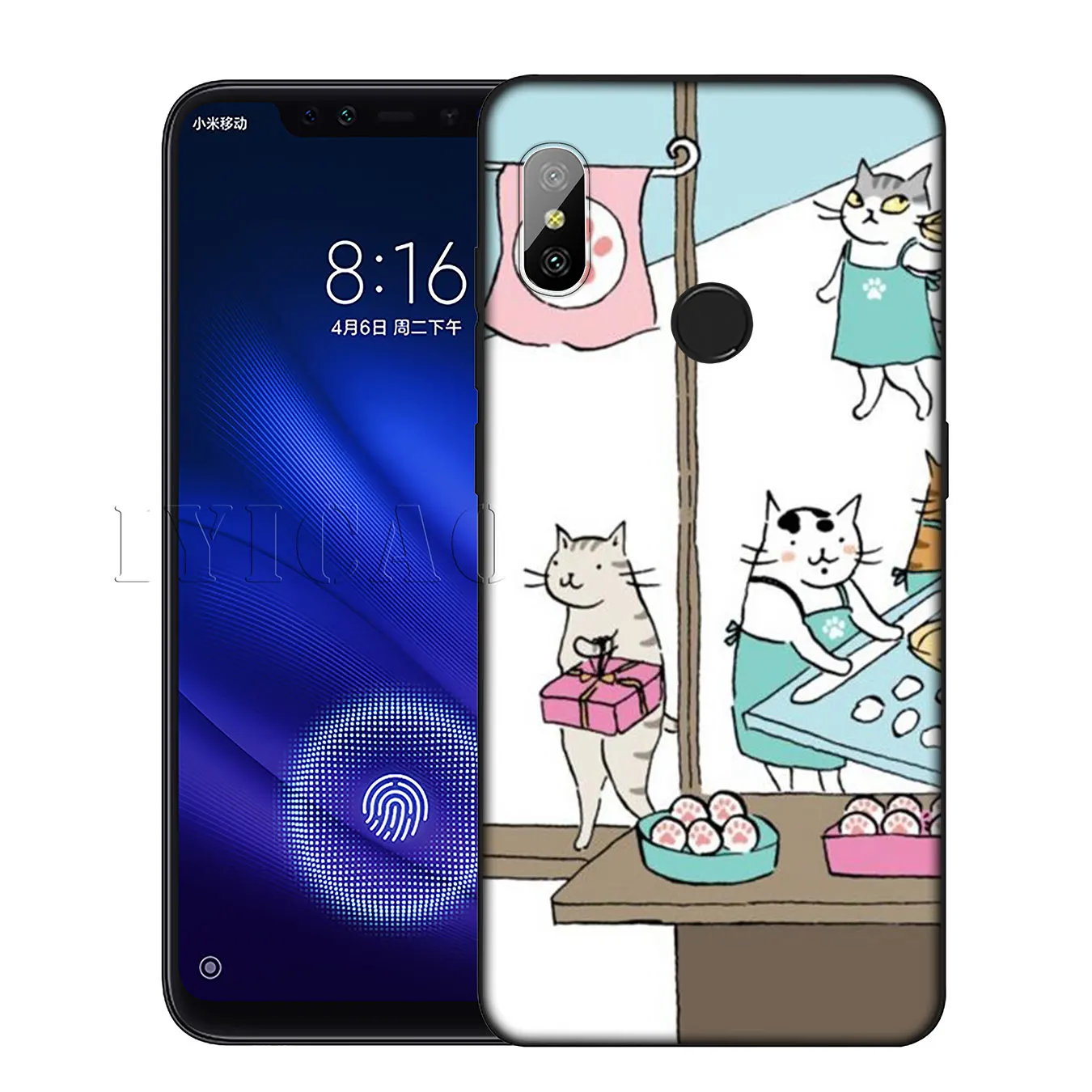 IYICAO Мягкий силиконовый чехол с японским котом для Xiaomi Redmi 6A 5A Note 8 7 4 4X 5 Plus 6 Pro
