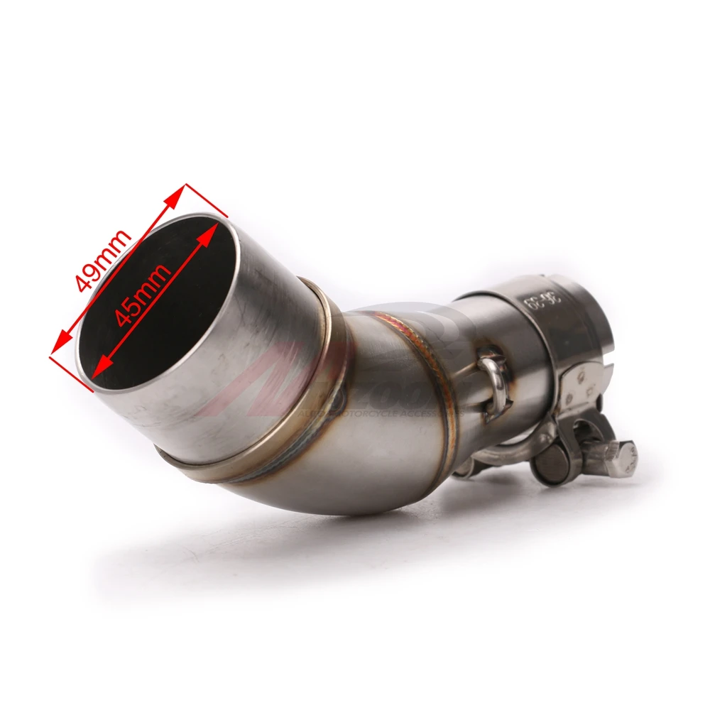 Dirt Bike Racing Motorbike Modified Scooter Muffler Motorcycle Middle Exhaust pipe For YAMAHA YZF R25 R30 R3 2015 2016|scooter muffler|mufflers
