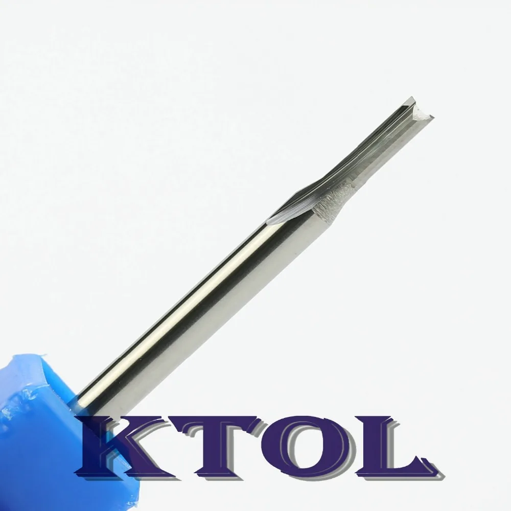 Акция 10 шт. 3.175x2x6MM две прямые стружечные канавки набор деревянных фрез прямой