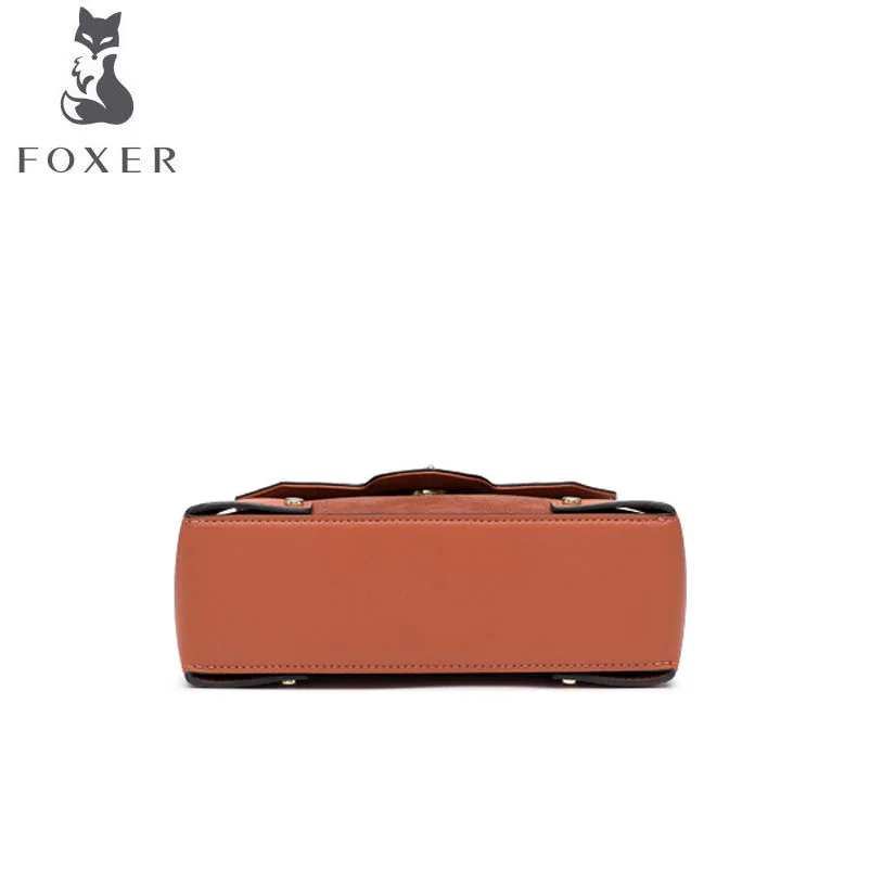 FOXER 2019 Новая повседневная кожаная сумка через плечо модная на цепочке