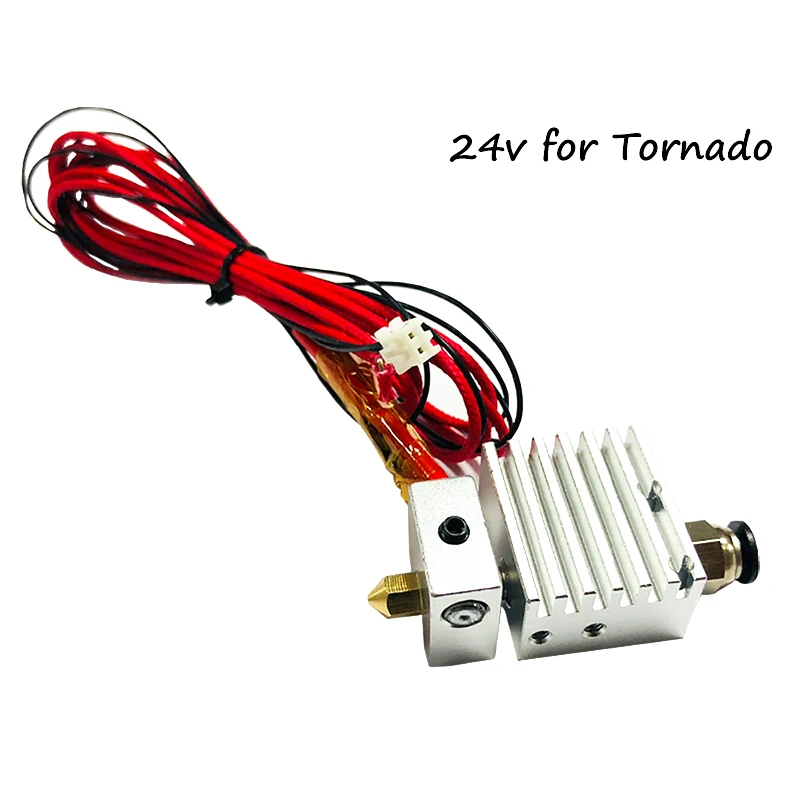 1 75 мм Экструдер E3D Hotend с MK8 0 4 сопло насадка для TEVO Тарантул PRO Торнадо 12V 24V