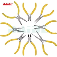 5quot long nose diagonal cutting pliers wire cutter flat nose angle jaw tongs end cutting circlip needleplier 300pcslot