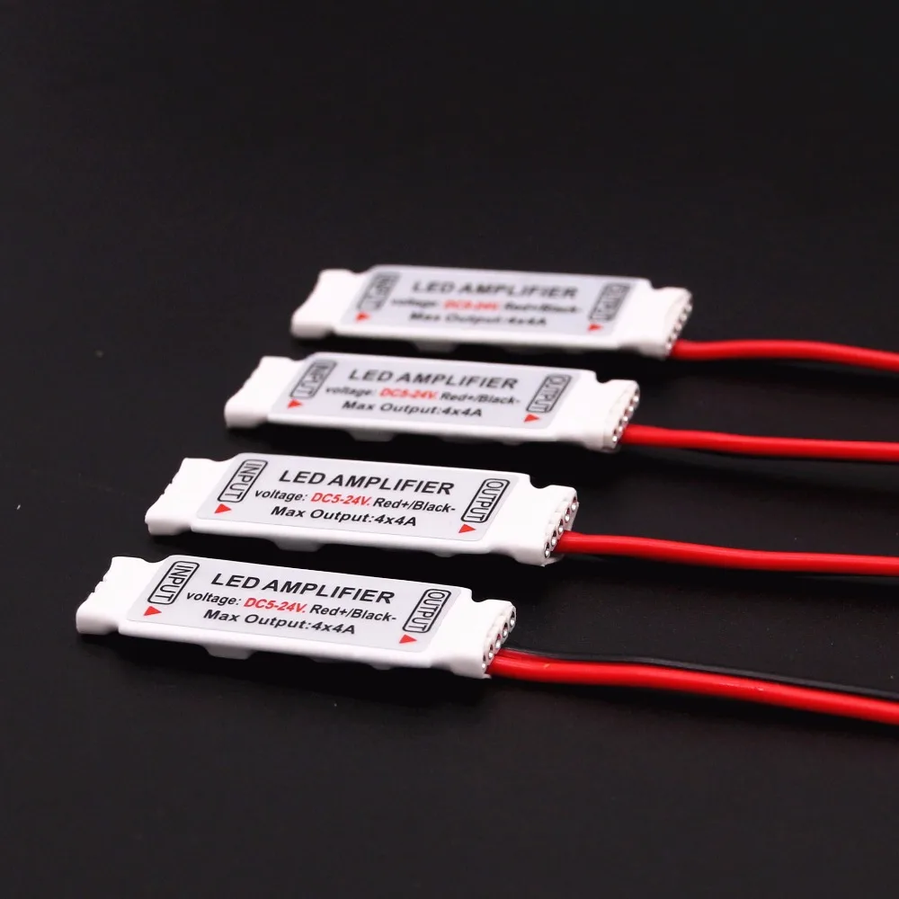 DC 5 24V Мини светодиодный Усилитель RGBW 4A X 4 канала ультра тонкий Портативный