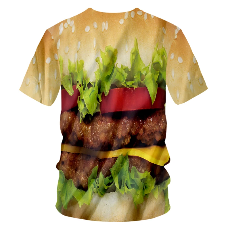 CJLM Мужская Футболка Harajuku Cheese Burger Camiseta Cheeseburger футболка с изображением гамбургера