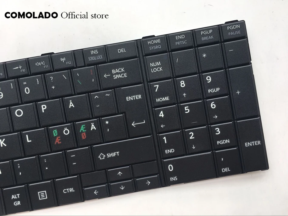 ND Скандинавская клавиатура для Toshiba Satellite S50 S55 C70 A C70D C75 C75D L70 L75 черная ноутбука