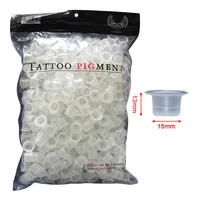 500pcs 13mm large size tattoo ink cups caps supply professional permanent tattoo accessory for tattoo machine plastic newhot