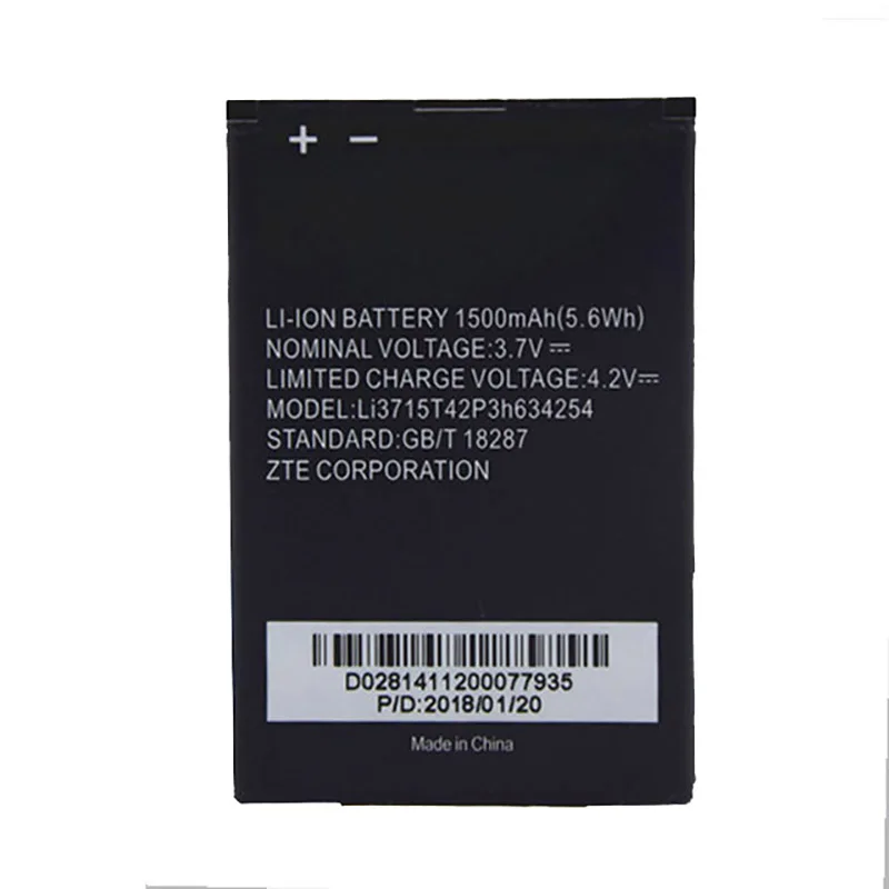 Оригинальный аккумулятор Li3715T42P3h634254 для телефона ZTE Leo Q1 1500 мАч|Аккумуляторы