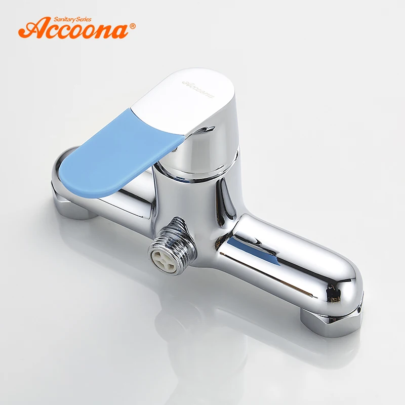 Набор смесителей для ванны Accoona хромированный кран настенный классический