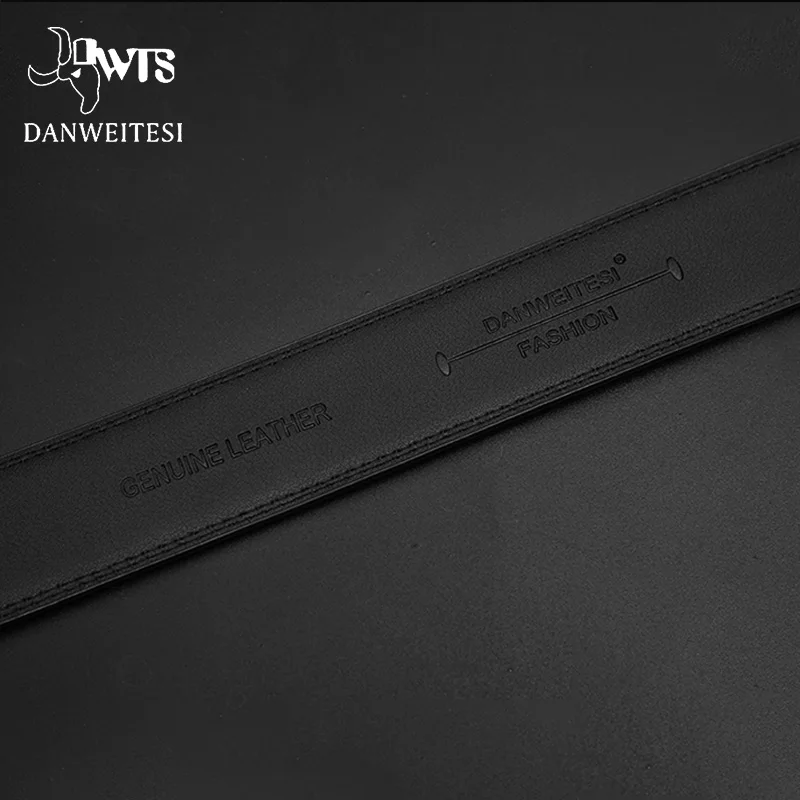 [DWTS] New cow genuine leather men's belt men alloy buckle belts for cowhide strap male automatic | Аксессуары для одежды