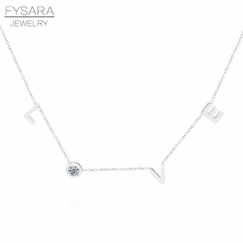 Steel color FYSARA ожерелье из нержавеющей стали с круглыми кристаллами, романтическое роскошное ожерелье для женщин, колье, свадебные ювелирные изделия - Окраска металла: Steel color