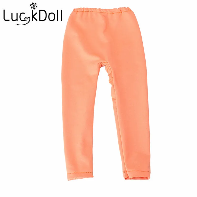 Леггинсы LUCKDOLL сплошного цвета лента подходящая для куклы 43 см или 18 дюймов