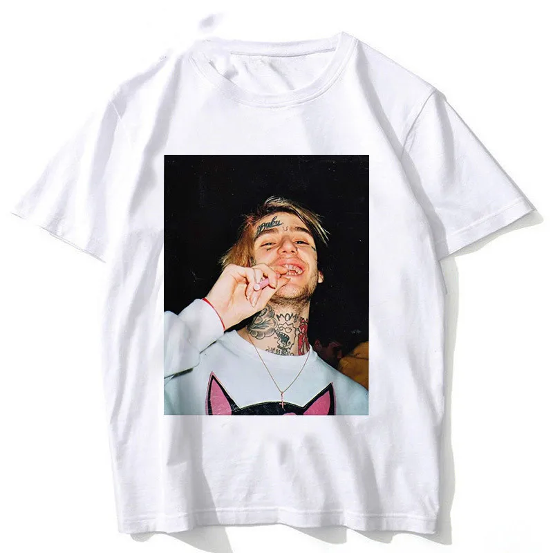 Новинка 2019 футболки Lil Peep Graphic белая мужская футболка в стиле хип хоп унисекс
