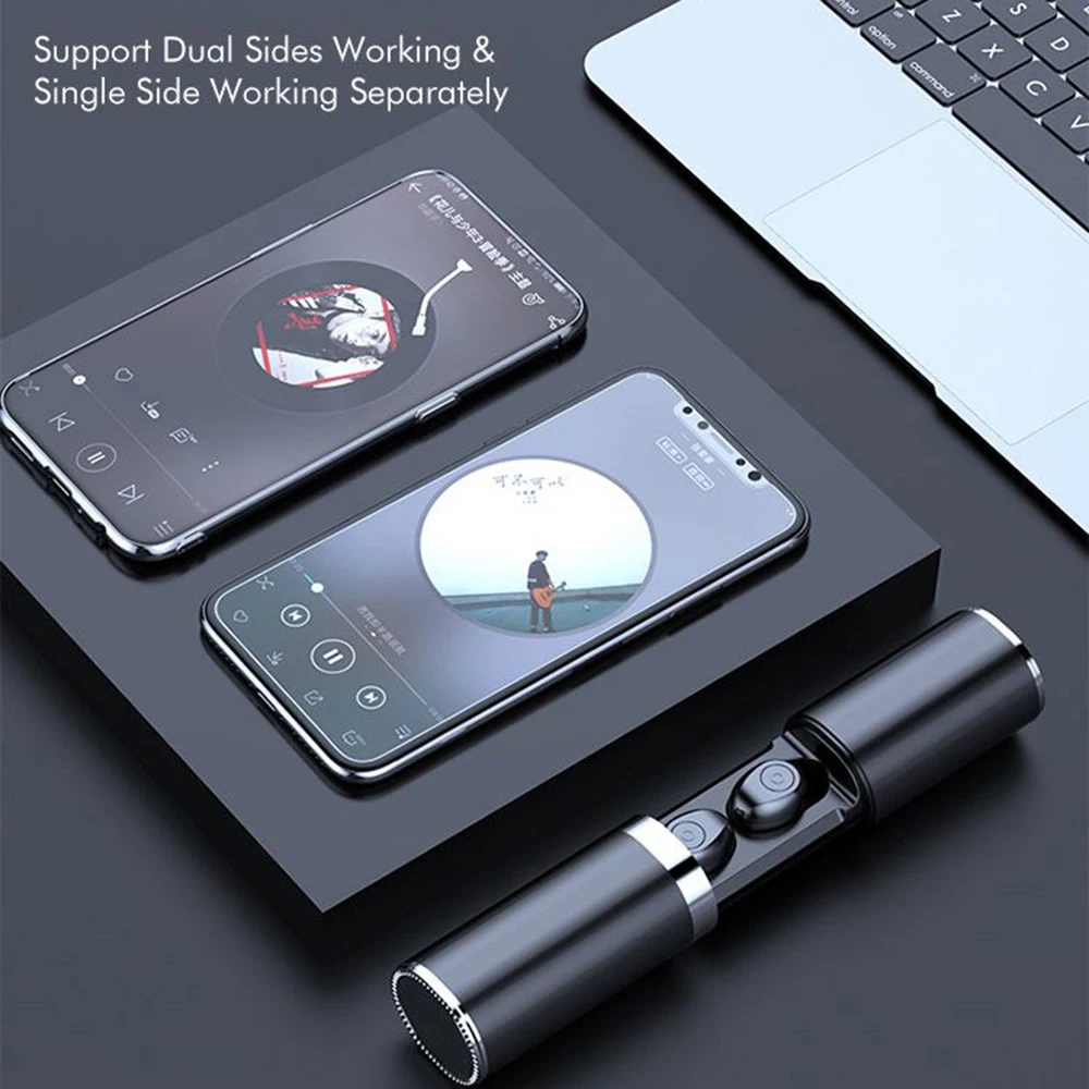 Lanpice Bluetooth 5.0 Earphone Wireless Headset Pair of Ear F9 Metal Pull-out Earbuds For Apple Andriod | Электроника