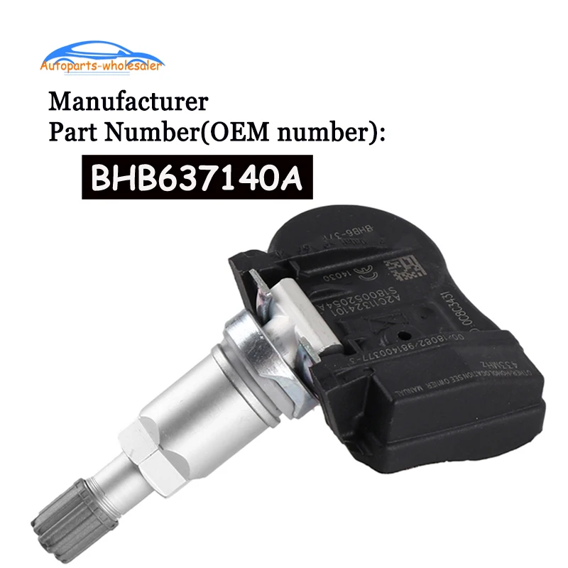 Car Auto Parts For Mazda 2 3 5 6 CX-5 CX5 CX-6 CX6 CX-9 CX9 MX-5 Artz TPMS Tire Pressure Sensor Monitor BHB637140A 433MHZ