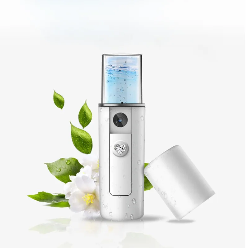 

100Pcs/Lot Portable Nano Mist Sprayer Facial Body Nebulizer Steamer Moisturizing Skin Care Mini USB Face Spray Beauty Instrument