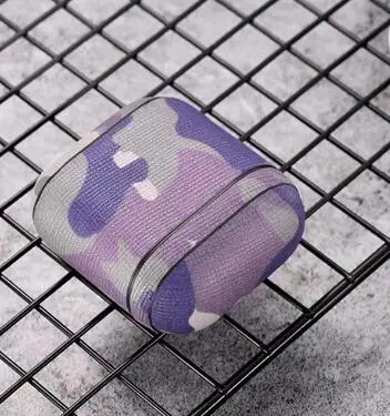 Icarer камуфляж Чехол для AirPods натуральная кожа чехол для Apple Airpods сумка для наушники для iphone чехол для хранения мини-карман - Цвет: City