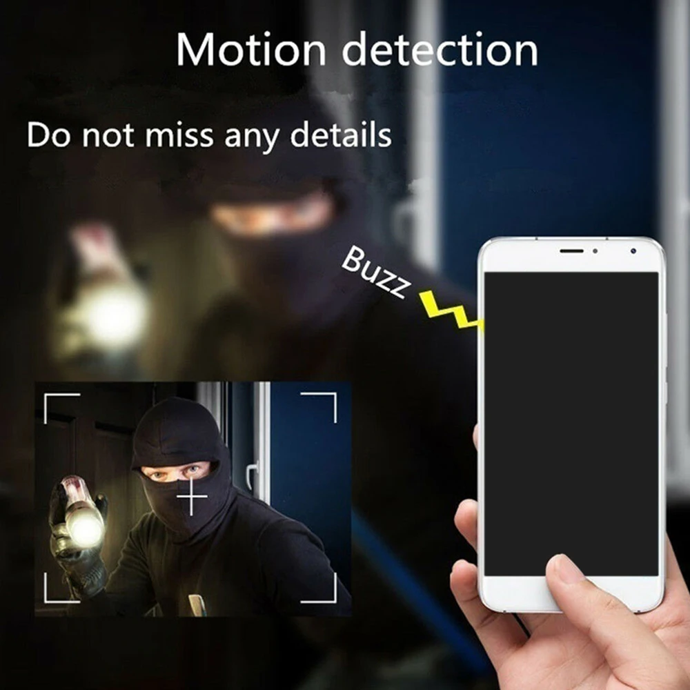 Мини беспроводной WiFi 1080 P HD IP камера удаленный монитор Обнаружение движения