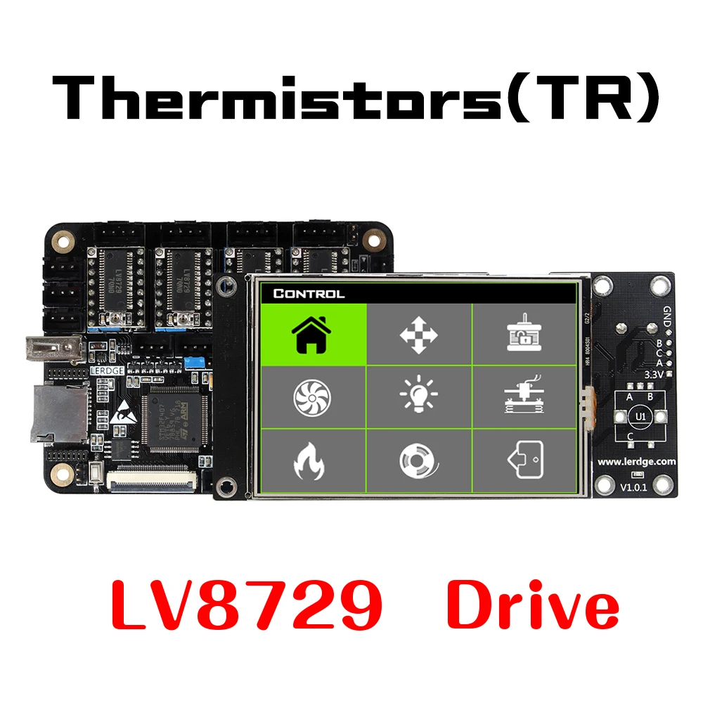 LERDGE X 3D принтеры Управление Доска для Reprap материнская плата с ARM 32Bit 3 5 &quotсенсорный
