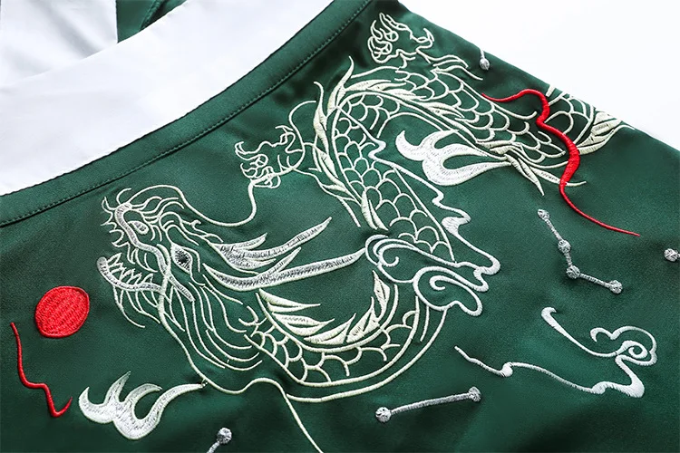 Женское и мужское традиционное китайское платье с вышивкой дракона модель wj981 в